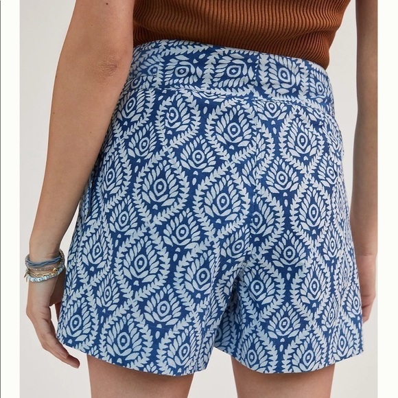 Anthropologie KOPAL Blue Pleated Shorts. Size Medium. New with tags - Picture 4 of 4